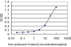 Detection limit for recombinant GST tagged TLR7 is approximately 1ng/ml as a capture antibody. (TLR7 antibody  (AA 27-126))