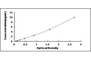 Typical standard curve (PIK3C2A ELISA Kit)