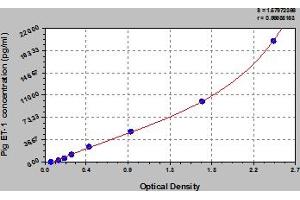 Typical Standard Curve (Endothelin 1 ELISA Kit)