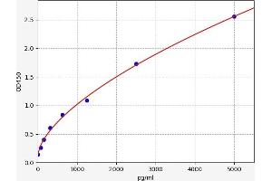 Typical standard curve (CD39 ELISA Kit)
