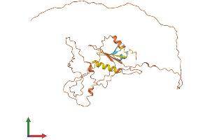 AlphaFold protein structure predicition of Mouse Recombinant Cpxcr1 Protein, UniprotID Q3V0P1 (CPXCR1 Protein (AA 1-322) (His tag))