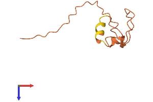 AlphaFold protein structure predicition of Human Recombinant LINC00313 Protein, UniprotID P59037