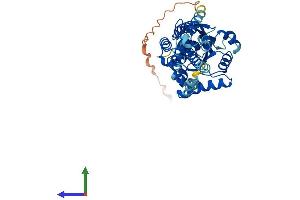 AlphaFold protein structure predicition of Mouse Recombinant Irgm1 Protein, UniprotID Q60766