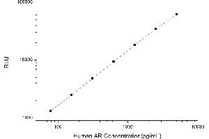 Typical standard curve (Androgen Receptor CLIA Kit)