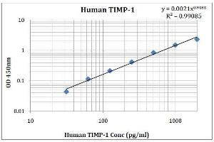 ELISA image for TIMP Metallopeptidase Inhibitor 1 (TIMP1) ELISA Kit (ABIN5026949) (TIMP1 ELISA Kit)