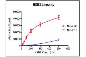 Recombinant WHSC1L1 / NSD3 - SET activity using AlphaLISA.