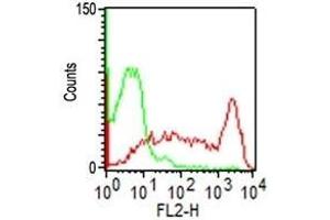 Flow Cytometry of hPBMC using CD45RO Monoclonal Antibody (UCHL-1). (CD45 antibody)