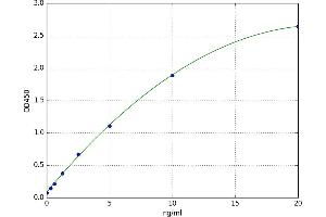 A typical standard curve (TXN ELISA Kit)