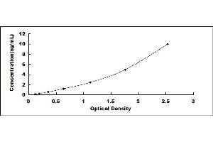 Typical standard curve (Stathmin 1 ELISA Kit)