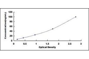 Typical standard curve (Glutathione Peroxidase 1 ELISA Kit)