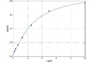 A typical standard curve (LY6G6F ELISA Kit)