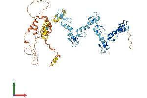 AlphaFold protein structure predicition of Human Recombinant ZNF610 Protein, UniprotID Q8N9Z0