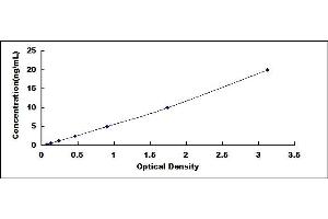 Typical standard curve (TRPM8 ELISA Kit)