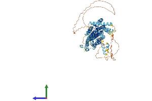 AlphaFold protein structure predicition of Human Recombinant GCFC2 Protein, UniprotID P16383 (GCFC2 Protein (AA 1-781) (His tag))