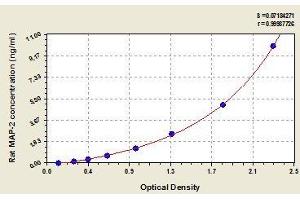 Typical standard curve (MAP2 ELISA Kit)