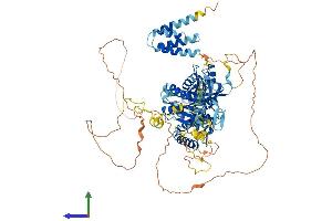 AlphaFold protein structure predicition of Human Recombinant INTS6 Protein, UniprotID Q9UL03
