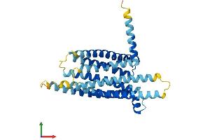 AlphaFold protein structure predicition of Mouse Recombinant Tas2r125 Protein, UniprotID Q7M710 (TAS2R125 Protein (AA 1-311) (His tag))