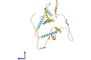 AlphaFold protein structure predicition of Human Recombinant NPIPB8 Protein, UniprotID E9PQR5 (NPIPB8 Protein (AA 1-432) (His tag))