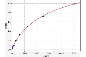 Typical standard curve (BMPR2 ELISA Kit)