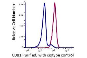 Flow Cytometry (FACS) image for anti-CD81 (CD81) antibody (ABIN5067868) (CD81 antibody)