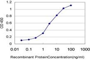 Detection limit for recombinant GST tagged ARMCX3 is approximately 0. (ARMCX3 antibody  (AA 278-379))