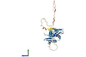 AlphaFold protein structure predicition of Mouse Recombinant Dok6 Protein, UniprotID Q2MHE5 (DOK6 Protein (AA 1-331) (His tag))