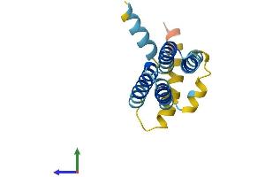 AlphaFold protein structure predicition of Human Recombinant SFT2D2 Protein, UniprotID O95562 (SFT2D2 Protein (AA 1-160) (His tag))