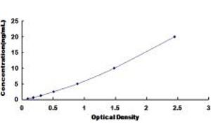 Typical standard curve (NPY1R ELISA Kit)