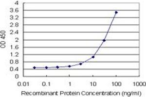 Sandwich ELISA detection sensitivity ranging from 1 ng/mL to 100 ng/mL. (ENG (Human) Matched Antibody Pair)
