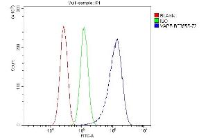 Flow Cytometry analysis of U87 cells using anti-VAPB antibody (ABIN5693292). (VAPB antibody  (AA 2-55))