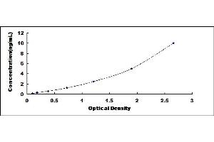 Typical standard curve (ARNTL ELISA Kit)