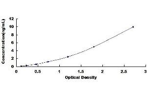 Typical standard curve (Nanog ELISA Kit)