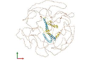 AlphaFold protein structure predicition of Mouse Recombinant Rtn4 Protein, UniprotID Q99P72 (Reticulon 4 Protein (RTN4) (AA 1-1162) (His tag))