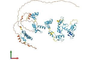 AlphaFold protein structure predicition of Human Recombinant ZNF317 Protein, UniprotID Q96PQ6