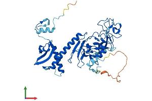 AlphaFold protein structure predicition of Mouse Recombinant Suv39h1 Protein, UniprotID O54864 (SUV39H1 Protein (AA 1-412) (His tag))