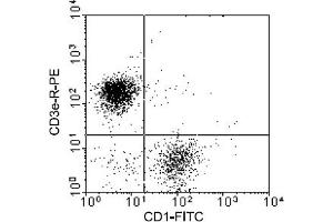 Flow Cytometry (FACS) image for anti-CD1a (CD1a) antibody (FITC) (ABIN371280) (CD1a antibody  (FITC))