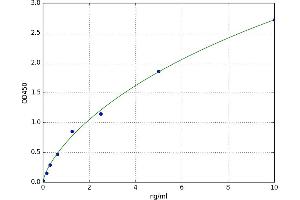A typical standard curve (TIMP4 ELISA Kit)
