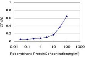 Detection limit for recombinant GST tagged RIN2 is approximately 1ng/ml as a capture antibody. (RIN2 antibody  (AA 786-894))