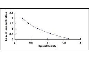 Typical standard curve (Albumin ELISA Kit)