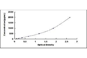 Typical standard curve (CXCL11 ELISA Kit)