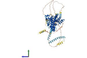 AlphaFold protein structure predicition of Mouse Recombinant Pde1c Protein, UniprotID Q64338
