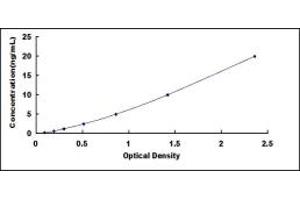 Typical standard curve (WFDC2 ELISA Kit)