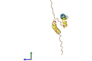 AlphaFold protein structure predicition of Mouse Recombinant Rprm Protein, UniprotID Q9JJ72 (Reprimo Protein (RPRM) (AA 1-109) (His tag))