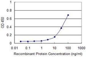 Detection limit for recombinant GST tagged FHIT is approximately 10ng/ml as a capture antibody. (FHIT antibody  (AA 31-130))