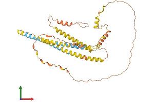 AlphaFold protein structure predicition of Human Recombinant NPIPA3 Protein, UniprotID F8WFD2 (NPIPA3 Protein (AA 1-350) (His tag))