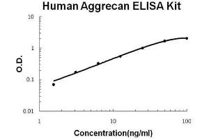 Human Aggrecan PicoKine ELISA Kit standard curve (Aggrecan ELISA Kit)