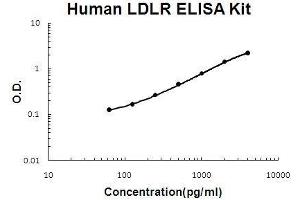 Human LDLR PicoKine ELISA Kit standard curve (LDLR ELISA Kit)