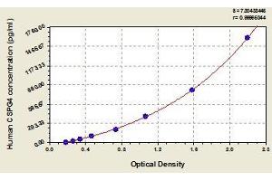 Typical standard curve (NG2 ELISA Kit)