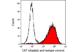 Flow Cytometry (FACS) image for anti-Keratin 7 (KRT7) (C-Term) antibody (ABIN7453965)