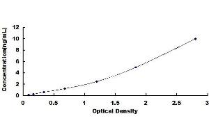 Typical standard curve (C5A ELISA Kit)